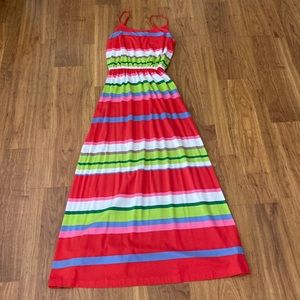 GAP striped maxi dress with adjustable straps